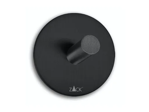 Cuier rotund pentru prosoape DUPLO, culoare neagră - ZACK