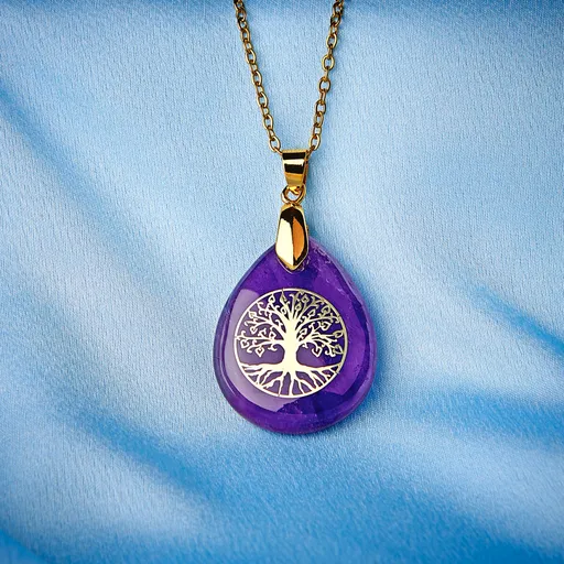 Colier Arborele Vieții Ametist