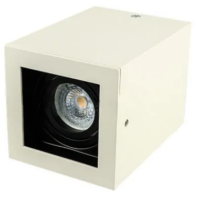 Corp iluminat montaj perete soclu GU10 patrat alb V-TAC SKU-3630