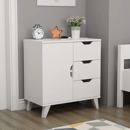 Dulap, Hanah Home, Valencia 3+1, 72x76x40 cm, Alb