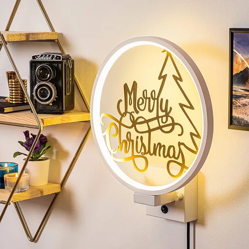 Aplica de perete, Opviq, 526SHD1156, Alb/Auriu