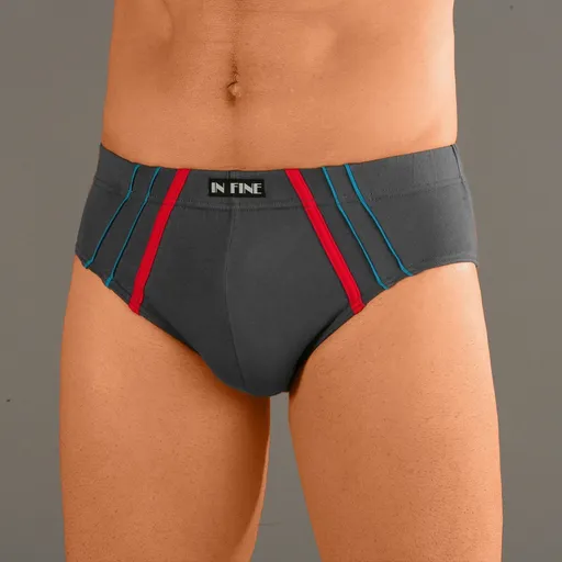 Set de 6 chiloți cu talie contrastantă