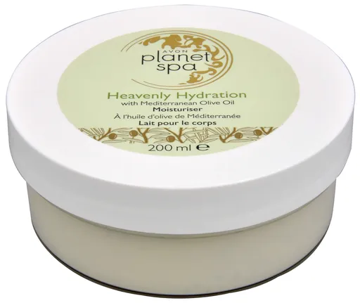 Avon Crema hidratanta de corp cu ulei de masline Planet Spa (Moisturiser Heavenly Hydration with Mediterranean Olive Oil) 200 ml