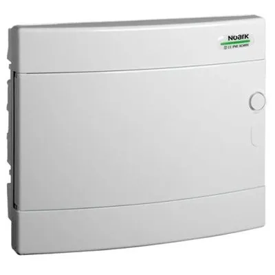 Cofret de distributie din plastic, Noark 101518 PNF 12W, montare incastrata, usa alba, IP40, 1 rand, 12 module