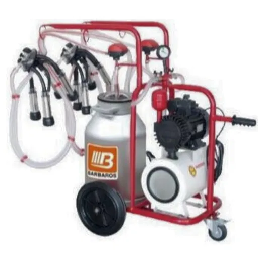Aparat de muls vaci, 2 posturi, 1 bidon 40L inox, pahare inox, 250l/min, 550W