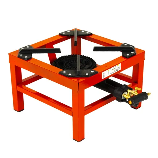 Pirostrie patrata cu 2 focuri, fonta, GPL, Micul Fermier, 9 Kw