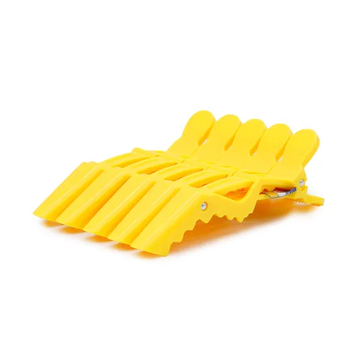 Clipsuri pentru Par din Plastic, Set 5, Galben