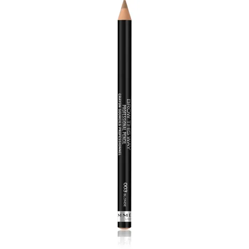 Rimmel Brow This Way creion pentru sprancene cu pensula culoare 003 Blonde 1,4 g