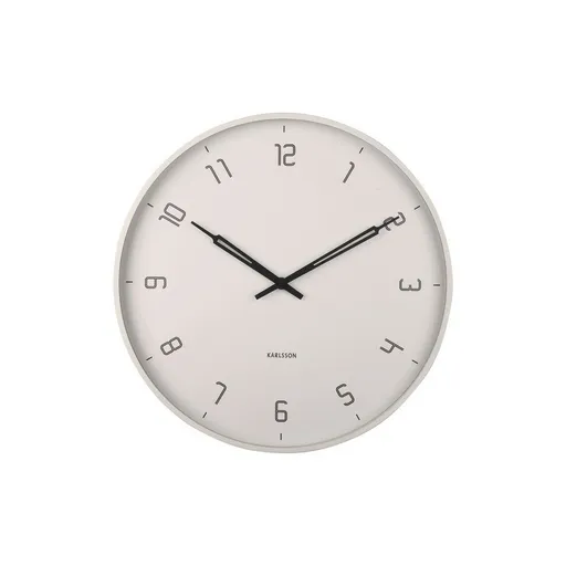 Ceas de perete Karlsson 5950WG de design 40 cm , gri, gri