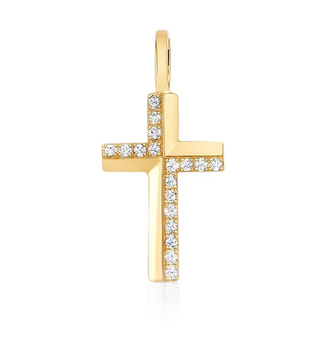 Brilio Pandantiv delicat cruce din aur 14/660.961ZIR