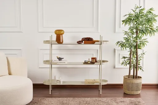 Raft universal, Hanah Home, Shb-016-B, 120x34x105 cm, Grej