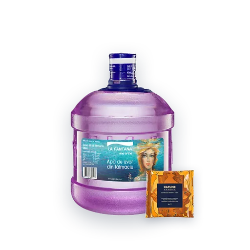 Pachet Refill (4 X 8l)  Cafea - 32 Litri Apă De Izvor + 50 De Monodoze Kafune Arabica