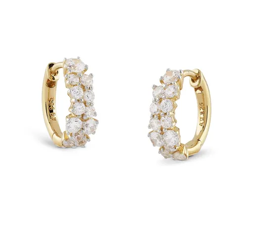 Guess Cercei rotunzi de lux cu zirconiu cubic Jardin JSBE04481JWYGT/U