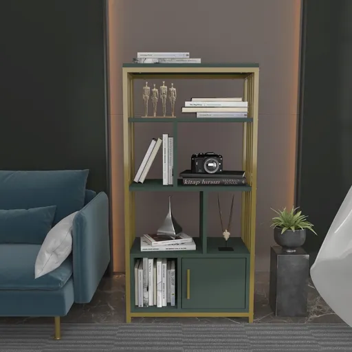 Corp biblioteca, Hanah Home, Valero, 60x120x29.6 cm, Verde