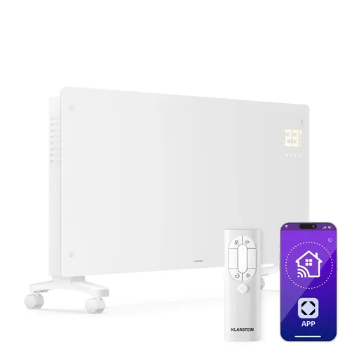 Klarstein Convector Bornholm | 3000 W | 30 m² | Puternic și elegant | 105 cm x 51 cm