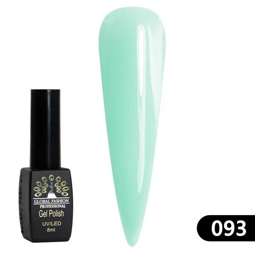 Gel Lacquer Global Fashion Black Elite 8 ml - 093, TPO Free