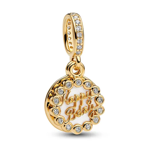 Pandora Pandantiv placat cu aur Tort aniversar Shine 763787C01