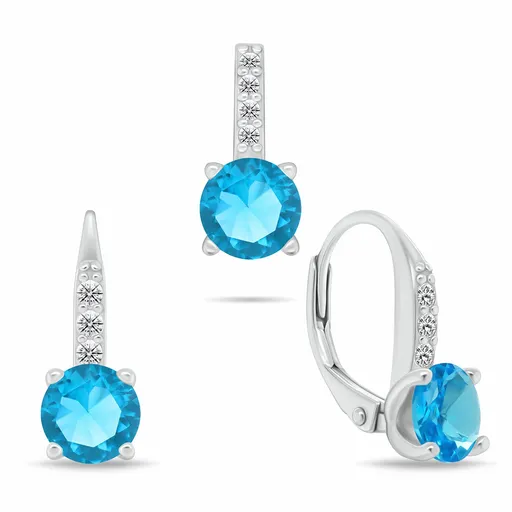 Brilio Silver Set elegant de bijuterii din argint cu zirconii SET274WAQ