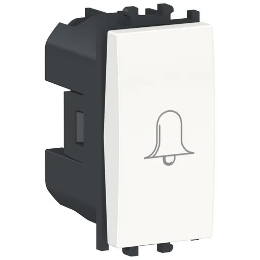 Intrerupator cu revenire,simbol sonerie 1 modul Schneider Easy Styl LMR0130001, alb