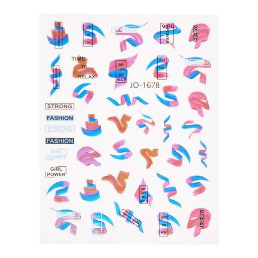 Abtibild unghii 3D JO-1678 Oranjollie