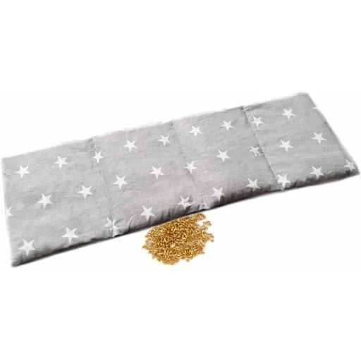 Perna încălzitoare pentru zona lombară cu grâu,stele, alb