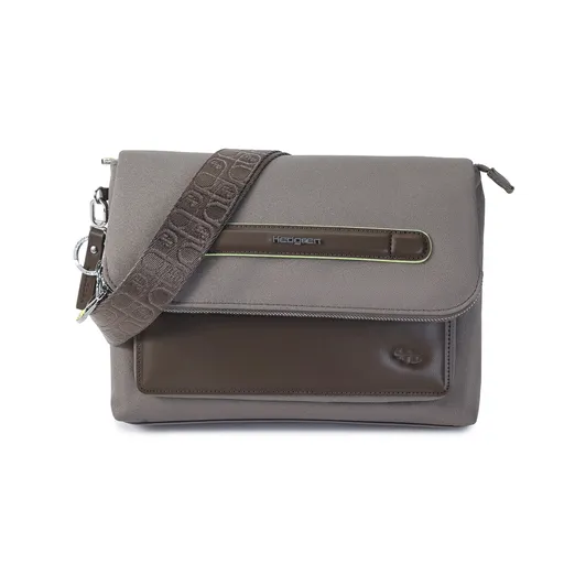 Geanta Frappe, FIKA, Hedgren, 28.5x7.5x21 cm, poliester, bej/maro