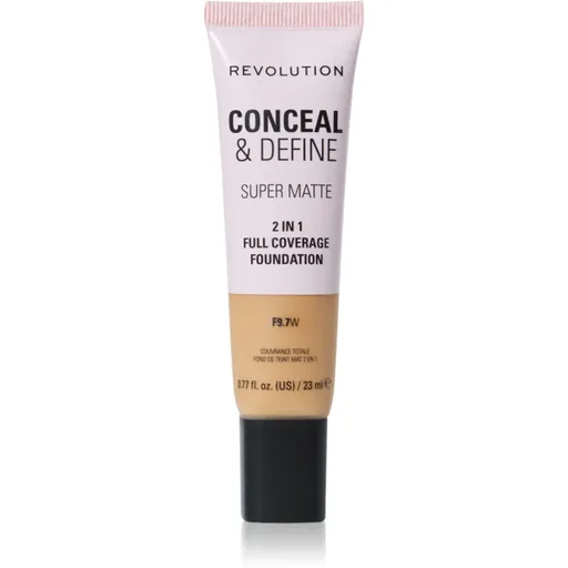 Makeup Revolution Conceal & Define machiaj cu efect matifiant culoare F9.7W 23 ml