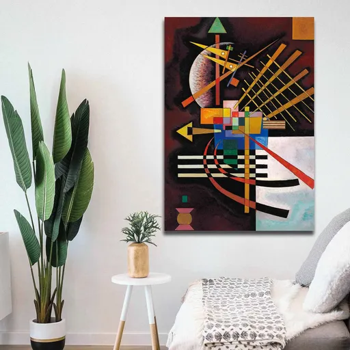 Tablou decorativ, 70100KANDINSKY004, Lemn, Multicolor