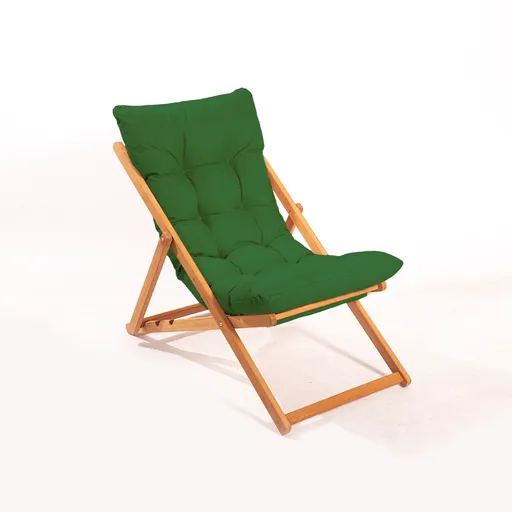 Scaun de gradina, Hanah Home, My006, 59x90x44 cm, Verde / Natural