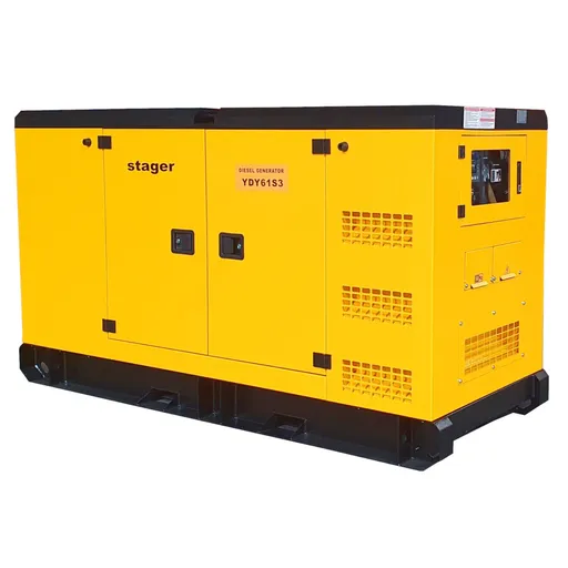 Generator insonorizat 61kVA, 79A, 1500rpm, trifazat, diesel, Stager YDY61S3