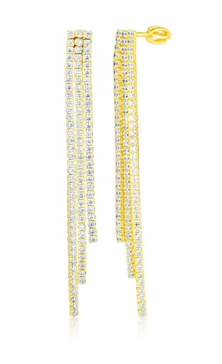 JVD Cercei cu lanț placați cu aur cu zircon SVLE3184XH2GO00