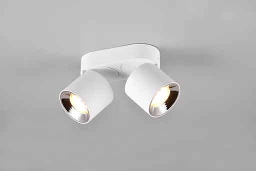 Plafoniera Guayana, TRIO, 18x8.7x12 cm, 10W, 2x GU10, metal, alb mat