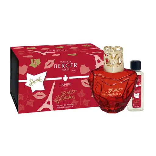 Maison Berger Paris Set cadou lampă catalitică Lolita Lempicka roșie + reumplere Lolita Lempicka Sweet 250 ml