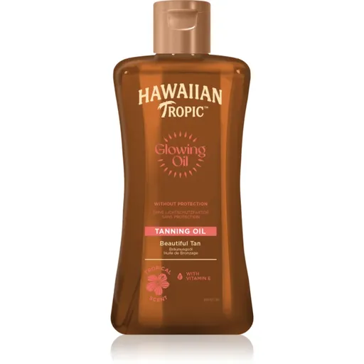 Hawaiian Tropic Glowing Oil Tanning ulei pentru corp pentru un bronz de lunga durata 200 ml