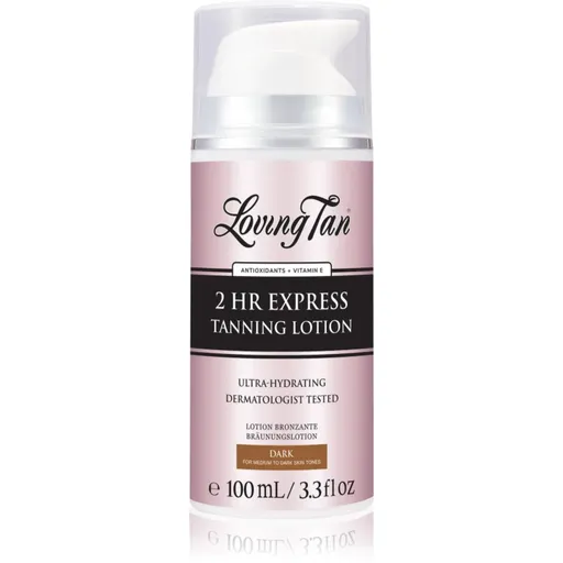 Loving Tan 2 HR Express lotiune hidratanta pentru bronzare culoare Dark 100 ml