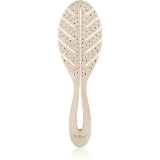 So Eco Biodegradable Detangling Leaf Brush perie compostabilă pe părul umed 1 buc
