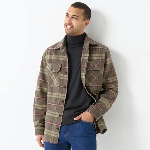 Cămașă de flanel în carouri