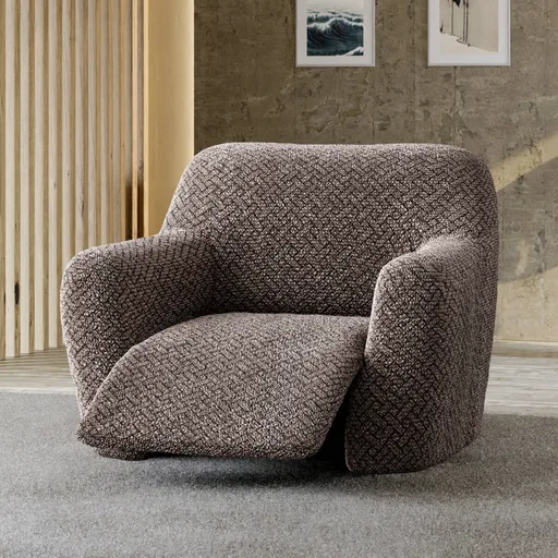 Husă din microfibră tip broască cu model de ratan, pentru scaun de relaxare