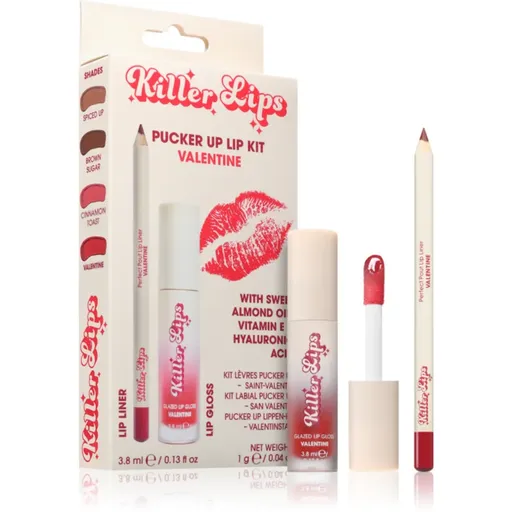 Killer Lips Pucker Up Lip Kit set de buze pentru femei Valentine