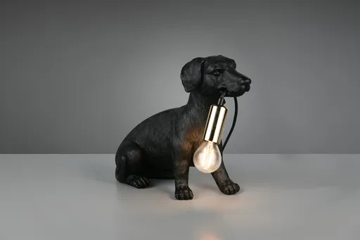 Lampa de masa Rudi, RL, 28x12.5x23.5 cm, 10W, 1x E14, polirasina, negru