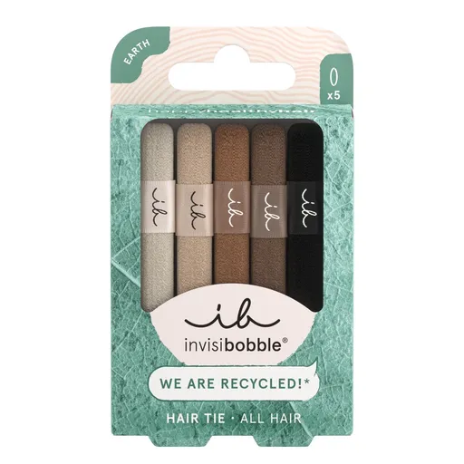Invisibobble Elastic pentru păr Hair Tie Mocha 5 buc