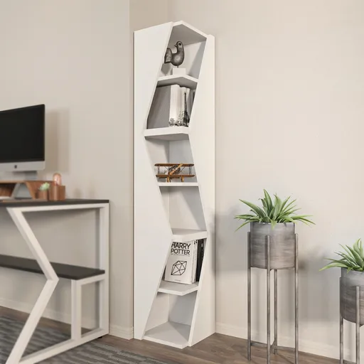 Corp biblioteca, Hanah Home, Arrow, 31.8x165x31.8 cm, Alb