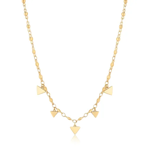 S'Agapõ Colier din oțel placat cu aur cu pandantive Elysium SUM04