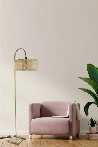 Lampadar, Opviq, 534LUN4428, Bej / Auriu