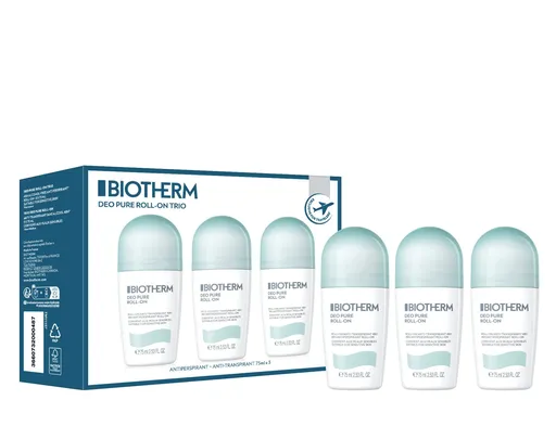 Biotherm Set de deodorant cu bilă Deo Pure Trio Woman 3 x 75 ml