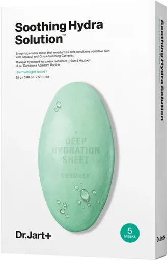 Dr. Jart+ Mască hidratantă și calmantă de piele Dermask (Water Jet Soothing Hydra Solution) 5 x 25 g