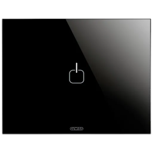 Rama ornament 3 module 1 simbol Gewiss Chorus Ice Touch GW16951CN, negru