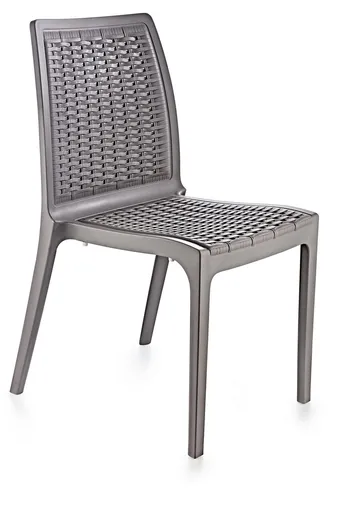 Scaun, Hanah Home, Rattan, 57x85x46 cm, Gri deșert