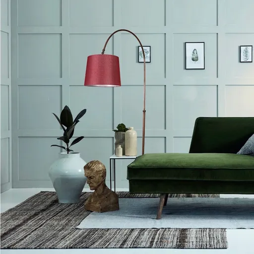 Lampadar, Opviq, 534LUN3192, Crom / Roșu Stacojiu