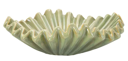Vas decorativ Venice, Mauro Ferretti, 40x13 cm, ceramica, verde